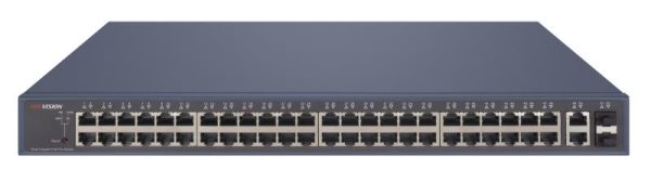 Hikvision L2 Smart Managed 48 Gigabit PoE ports 2 Gigabit RJ45 2 Gigabit SFP uplink ports 802.3af