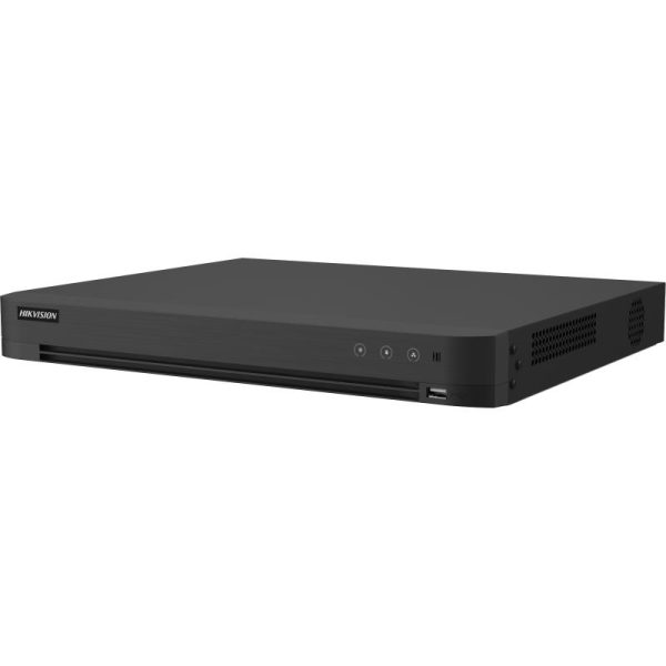 Hikvision 32-ch 1080p 1U H.265 AcuSense DVR supports two-way audio
