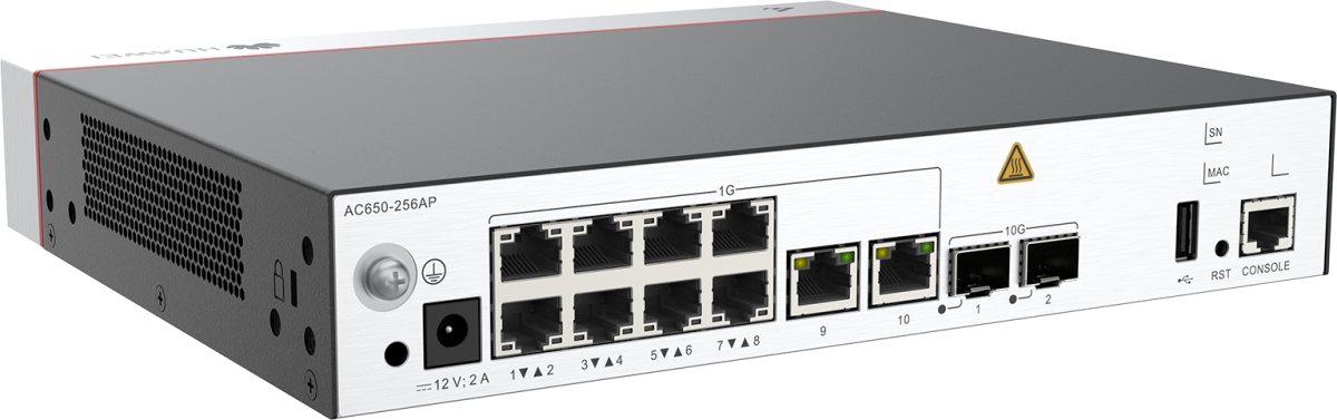 Huawei AC650-256AP 10 × GE ports 2*10GE SFP+ ports manage up to 256 AP's