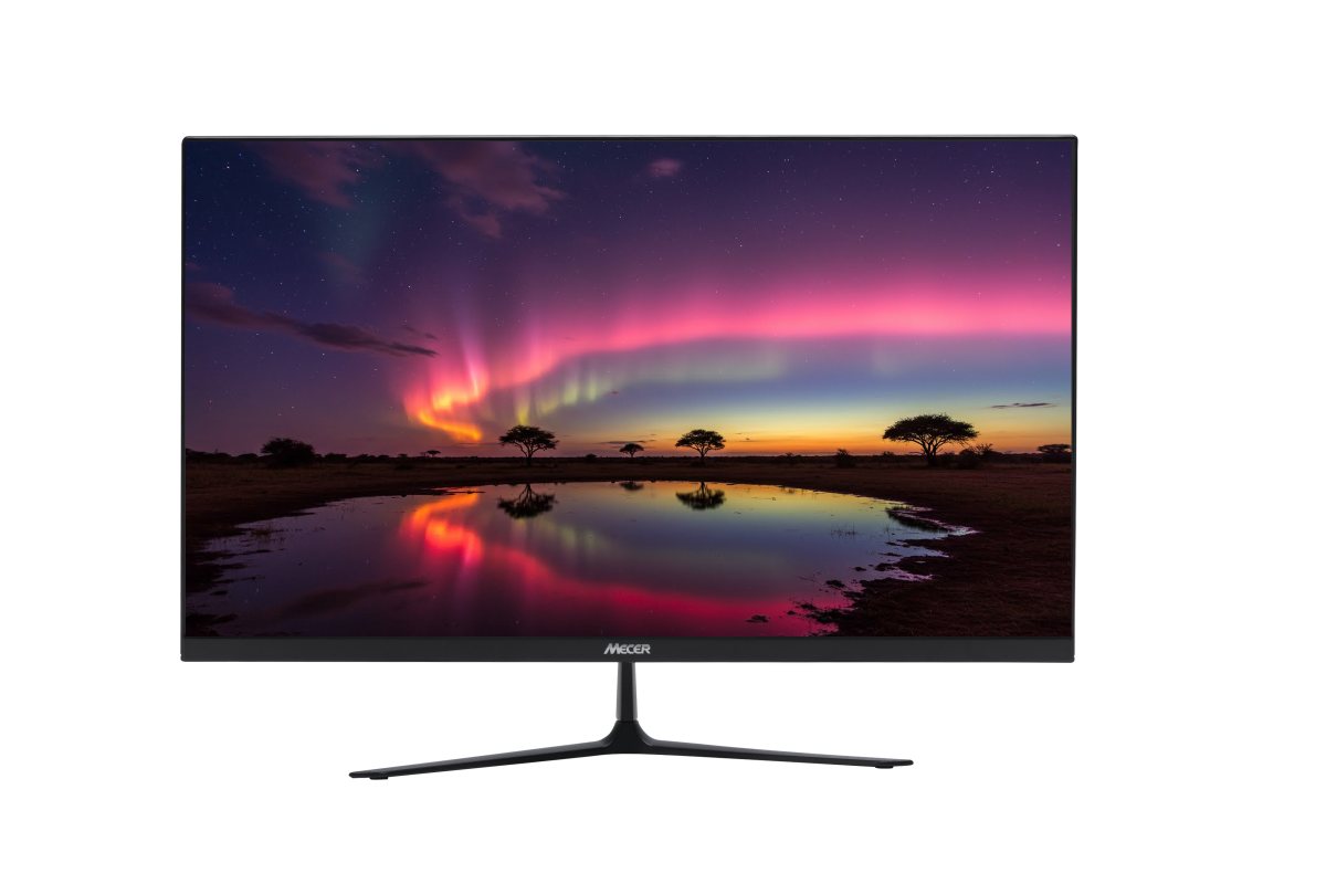 Mecer 27'' 16X9 FULL HD 1920 × 1080 LED MONITOR BLK HDMI+VGA (excludes Dedicated Power Cord) 27”
