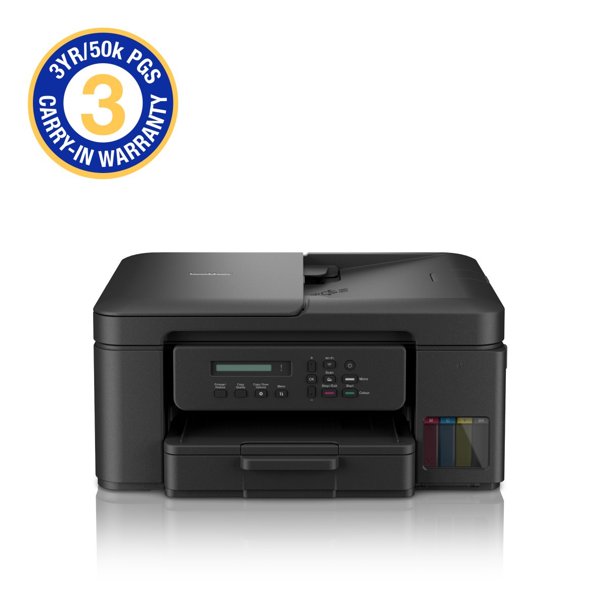 Brother 3-in-1 Ink Tank Printer with wireless networking capabilities