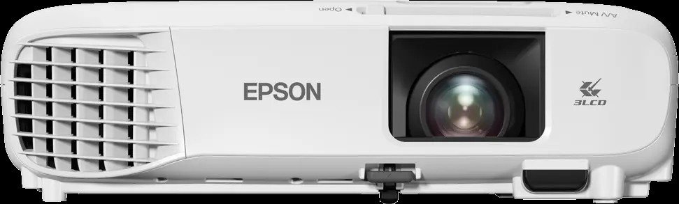 Epson 3800lm WXGA 1280 × 800 16:10 Lamp USB 2VGA 2HDMI RS-232C Wi-FiOptional LAN NoBag White Mobile 3800lm WXGA Projector