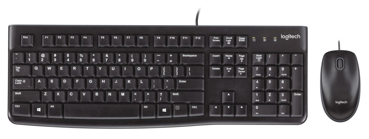 Logitech MK120 - Wired Keyboard and Mouse combo- USB