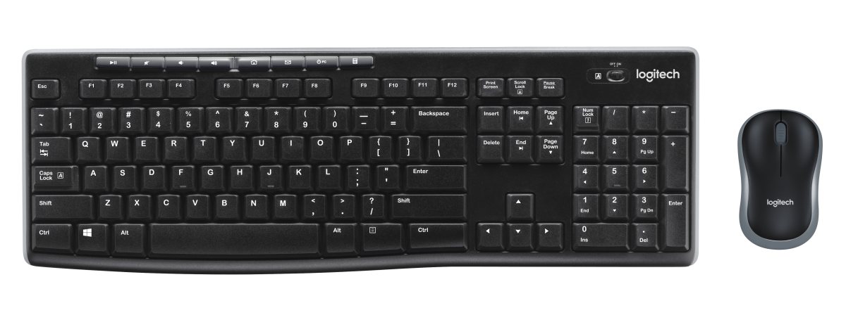 Logitech MK270 - Wireless Keyboard and Mouse combo- USB