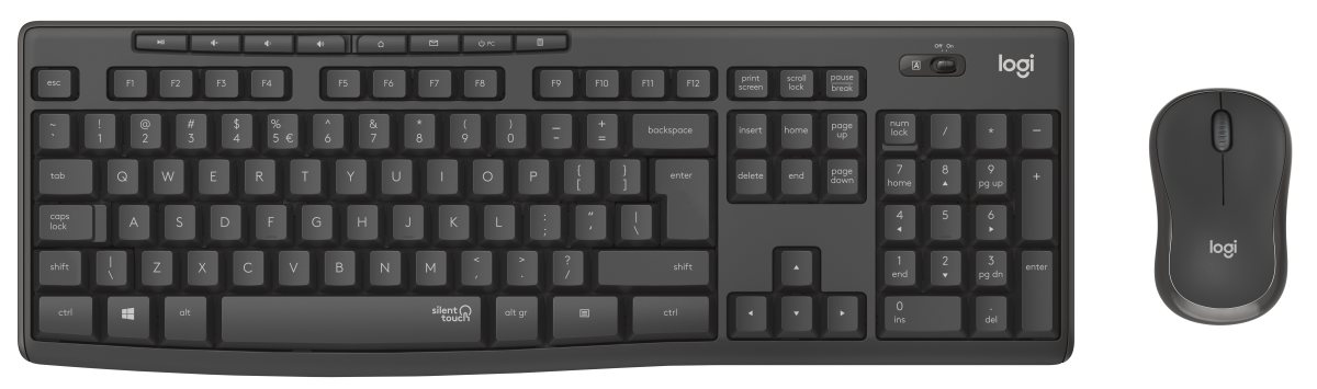 Logitech MK295 - Wireless Keyboard and Mouse combo- USB - Silent