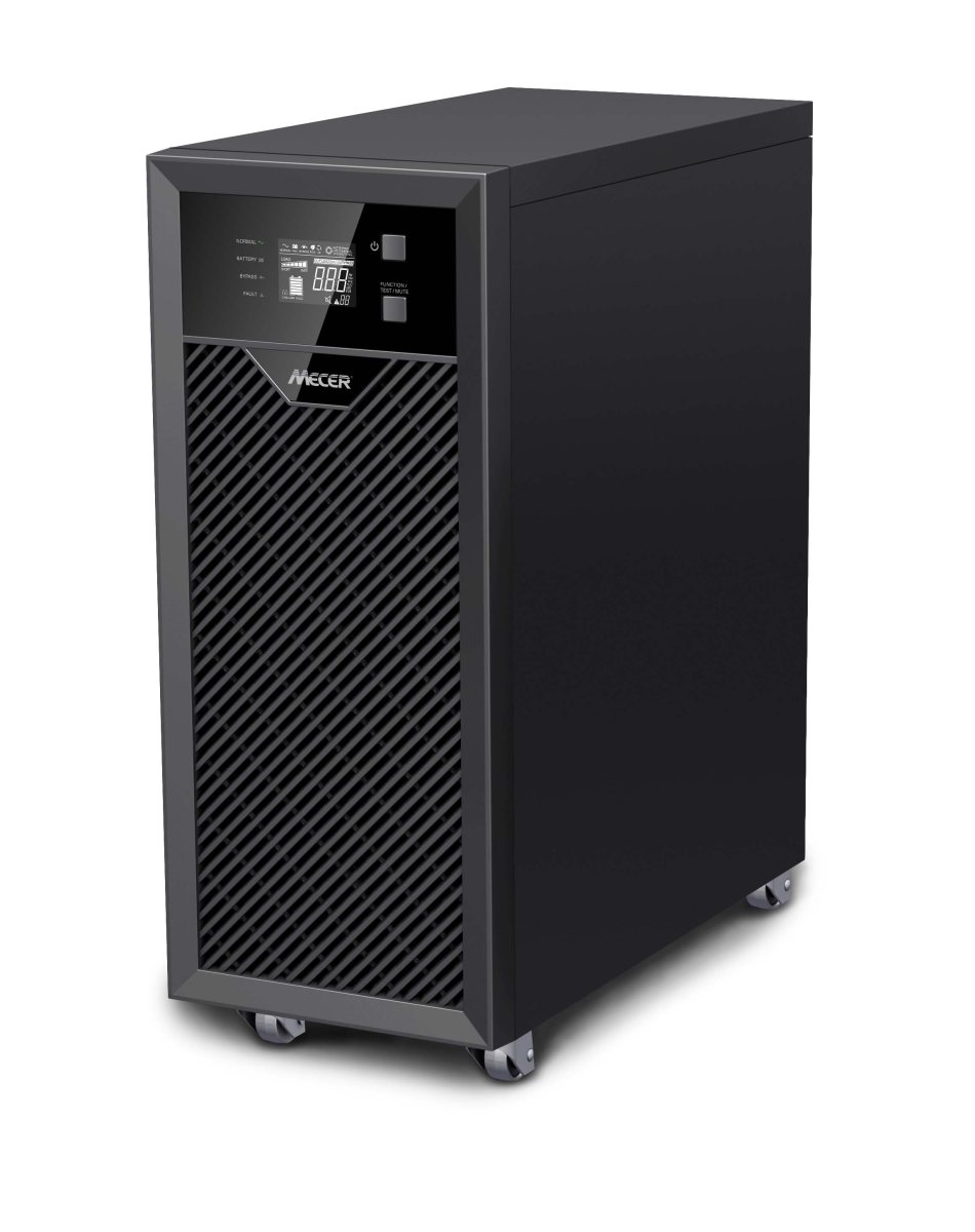 Mecer INNOVA 10KVA ON-LINE TOWER UPS PF:0.9 wiith16 pcs -12 V 9Ah Internal Battery + SNMP card - (Battery Warranty 6 Months)