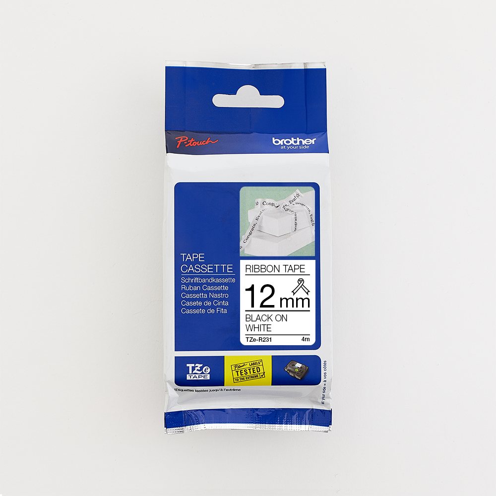 Brother 12MM on Ribbon Tape 4M